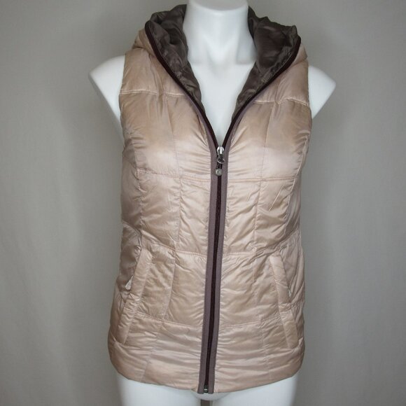 Eddie Bauer Light Pink Embroidered Goose Down Puffer Vest Women's XS XSmall - Picture 1 of 12